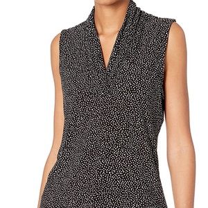 Anne Klein Triple Pleat Top